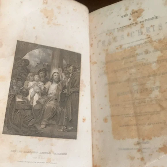 Tiffany and co antique book The Life of our lord and saviour Jesus Christ 218 - Picture 14 of 15